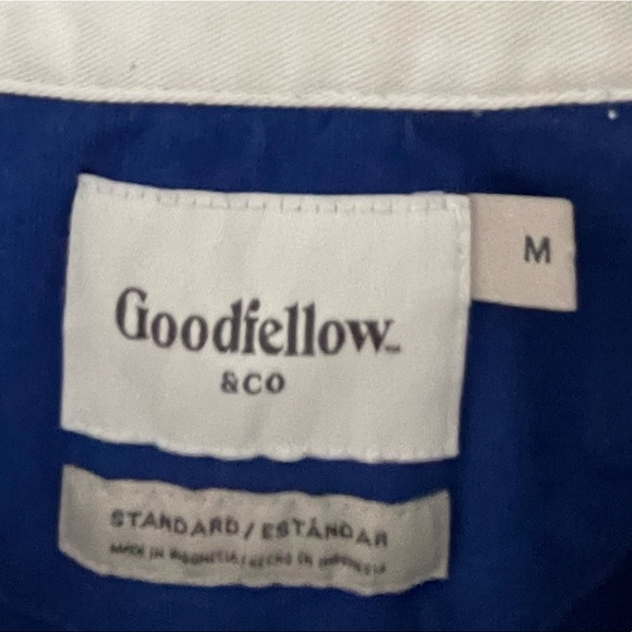 Blue & White collared shirt in Men’s medium - Picture 3 of 3